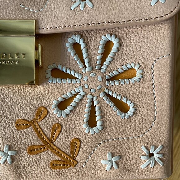 RADLEY LONDON Bag Stitch Street Small Leather Satchel Crossody Floral - Picture 11 of 14